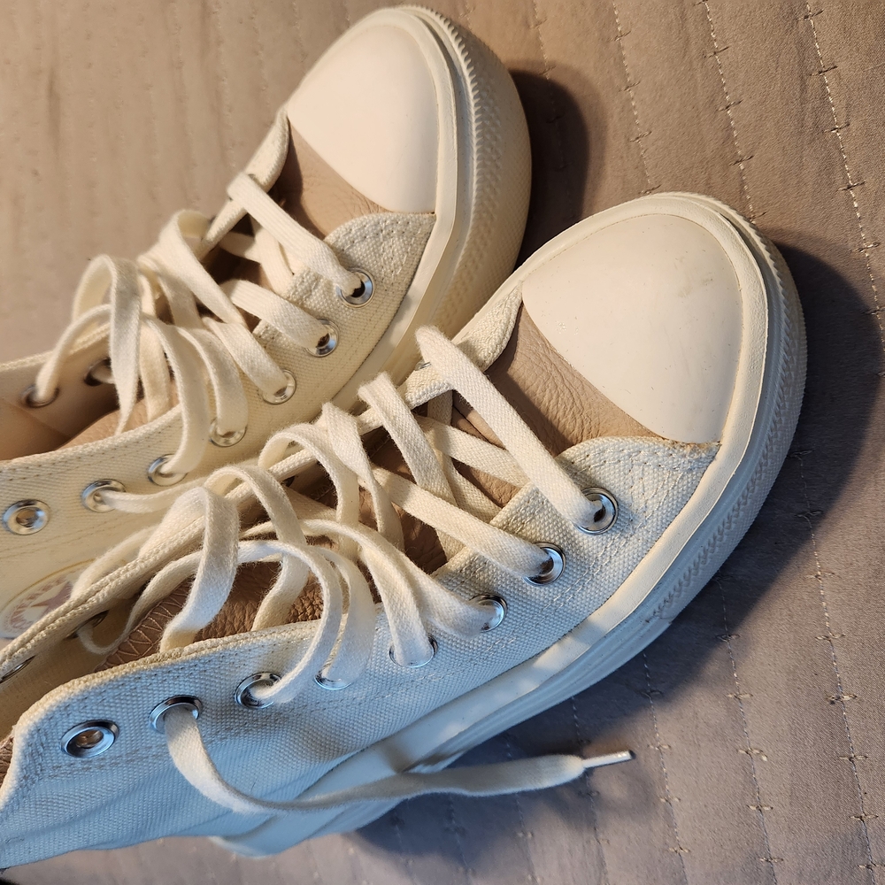 White High-Top Sneakers